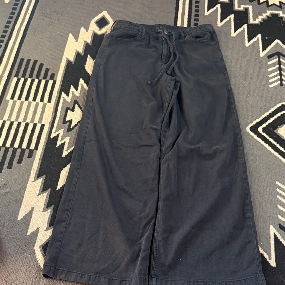 Men's Wide-Leg Drawstring Pants - Navy